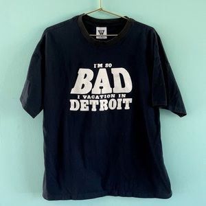Vintage Detroit shirt I’m So Bad I Vacation XL 90s Pistons Lions streetwear